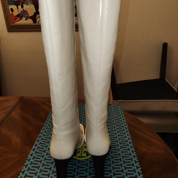 Tory Burch Ivory Perrine Tall Heel Boot - Picture 3 of 5